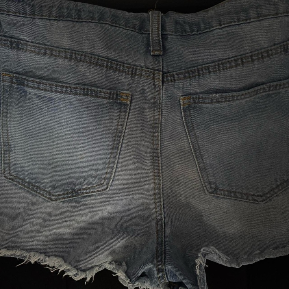 Fashion Nova Light Blue Denim Shorts